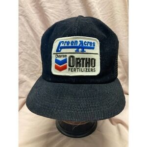𝅺vintage Green Acres Chevron Ortho Fertilizers Trucker Style Snapback Hat